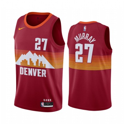 Nike Denver Nuggets #27 Jamal Murray Red Youth NBA Swingman 2020-21 City Edition Jersey